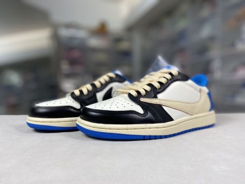 Travis Scott x Fragment x Air Jordan 1 High OG SP “Military Blue” 倒钩DM7866-140