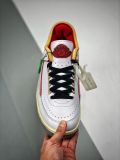 OFF-White x Air Jordan 2 Low  White and Varsity Red DJ4375-106