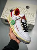 OFF-White x Air Jordan 2 Low  White and Varsity Red DJ4375-106