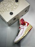 OFF-White x Air Jordan 2 Low  White and Varsity Red DJ4375-106