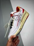 OFF-White x Air Jordan 2 Low  White and Varsity Red DJ4375-106