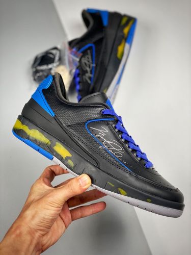 Off-White x Air Jordan AJ2 Low SP  黑蓝DJ4375-004