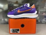 sacai x Nike Vaporwaffle Dark Iris sacai 紫色 橙色 DD1875-500