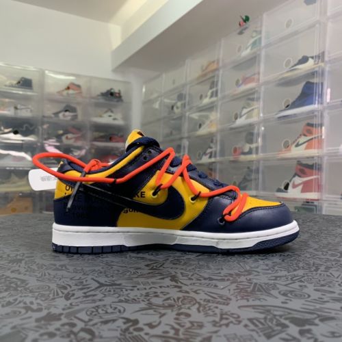Nike Dunk Michigan/University Gold 低帮/OW联名/黄色/藏蓝 CT0856-700