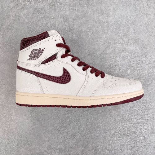A Ma Maniére x Nike Air Jordan 1 Retro High OG  White Sail/Maroon DO7097-100