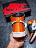 Air jordan 1 shattered backboard 黑丝绸扣碎 av3725-010