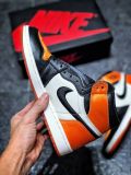 Air jordan 1 shattered backboard 黑丝绸扣碎 av3725-010