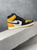Air Jordan AJ1 Retro High  yellow toe 黑黄脚趾 555088-711