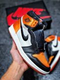 Air jordan 1 shattered backboard 黑丝绸扣碎 av3725-010
