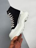 亚历山大·麦昆 Alexander McQueen sole sneakers高帮帆布增高鞋