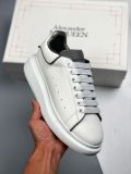 Alexander McQueen/亚历山大麦昆 松糕鞋厚底增高小白鞋反光