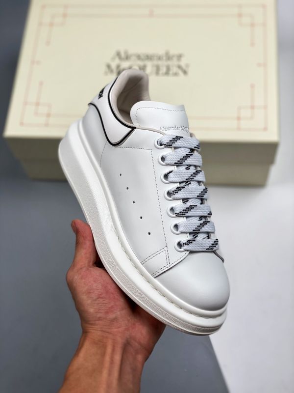 Alexander McQueen/亚历山大麦昆白尾松糕鞋厚底增高小白鞋