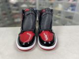 Air Jordan 1 High Top/Black and red patent 555088-063