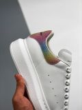 Alexander McQueen/亚历山大麦昆 松糕鞋厚底增高小白鞋彩虹尾