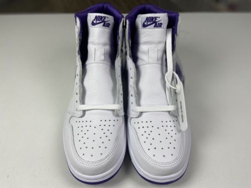 Air Jordan 1 Court Purple 高帮/白色/紫色 CD0461-151