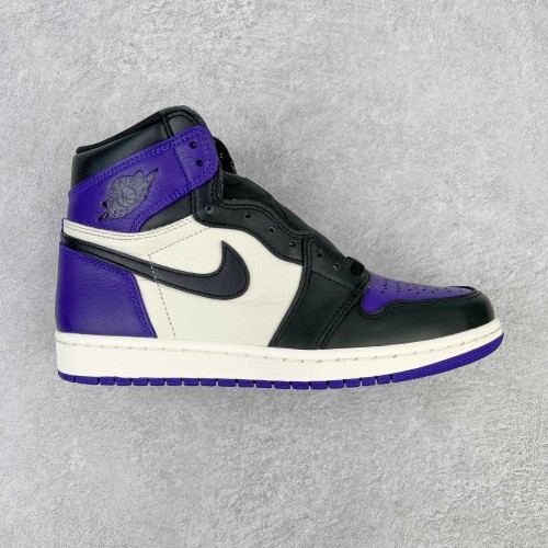Air Jordan 1 Retro High OG Court Purple AJ1 黑紫脚趾 555088-501