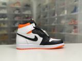 Air Jordan 1 GS/白色/橙色/黑脚趾4.0 555088-180