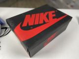 Air Jordan 1 White High Top/Black and Blue Toe 555088-041