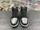 Air Jordan 1 High OG Wmns Silver Toe”黑帮/黑色/金属银/白/黑银禁穿CD0461-001