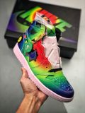 J Balvin x Air Jordan 1 High OG 彩虹扎染DC3481-900