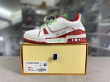 Louis Vuitton 路易威登 Trainer 休闲板鞋 白红苹果绿