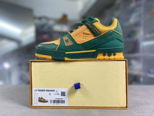 Louis Vuitton 路易威登 Trainer 休闲板鞋 墨绿黄