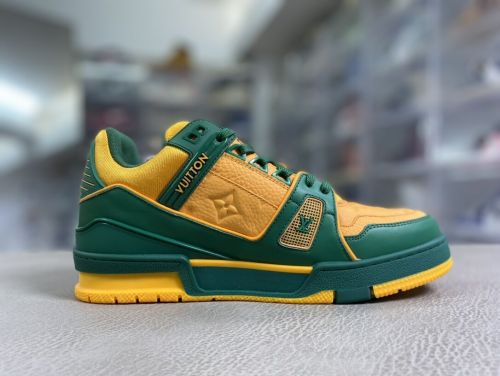 Louis Vuitton 路易威登 Trainer 休闲板鞋 墨绿黄