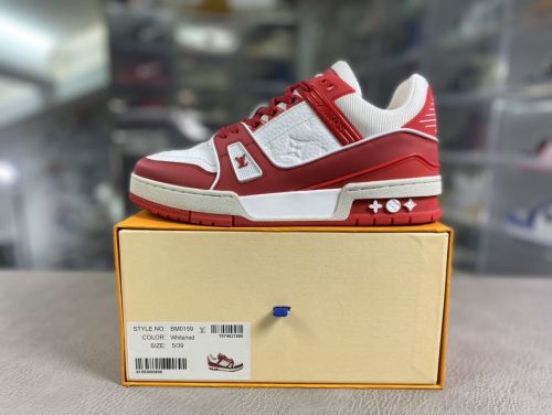 Louis Vuitton 路易威登 Trainer 休闲板鞋 米白红