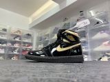 Air Jordan 1 Black/Metallic Gold 高帮/黑色/金属金/漆皮 555088-032