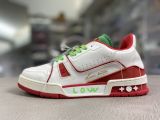 Louis Vuitton 路易威登 Trainer 休闲板鞋 白红苹果绿