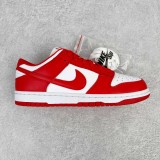 Nike Dunk Low “University Red”SB 白红 CU1727-100