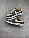 路易威登Louis Vuitton x Nike Air Force 1'07 LV8 Low Damier Azur/Brown/LV Monogram 空军一号休闲运动板鞋MS1211