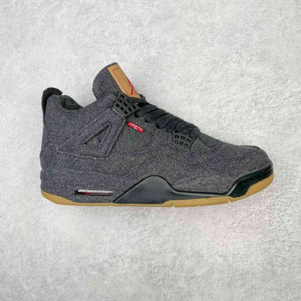 Levi's x Air Jordan AJ4 “Black” 李维斯联名黑丹宁 AO2571-001