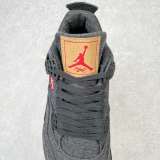 Levi's x Air Jordan AJ4 “Black” 李维斯联名黑丹宁 AO2571-001