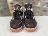 Air Jordan 4  Starfish 黑色 海星橙 浅烟灰 网格系CW7183-100