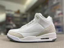 Air Jordan 3 Pure White 爆裂 水晶底136064-111