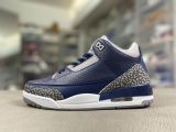 Air Jordan 3 Georgetown 海军蓝 水泥灰 白色 CT8532-401
