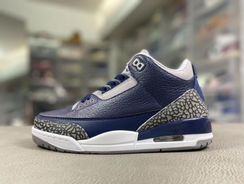 Air Jordan 3 Georgetown 海军蓝 水泥灰 白色 CT8532-401