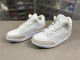 Air Jordan 3 Pure White 爆裂 水晶底136064-111