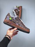 路易威登Louis vuitton ×Nike Air Force 1 Low 07 棕色空军一号6A8PYL-001