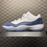 Air Jordan 11 Low SE   Navy Snakeskin   AJ11乔11 男子文化篮球鞋 蓝蛇纹 CD6846-102