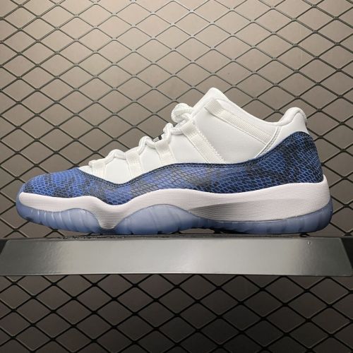 Air Jordan 11 Low SE   Navy Snakeskin   AJ11乔11 男子文化篮球鞋 蓝蛇纹 CD6846-102