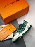 Louis Vuitton Trainer Sneaker Low休闲运动文化百搭篮球板鞋白绿