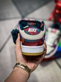 Parra x Nike SB Dunk Low  Abstract Art  白蓝红 抽象艺术 联名鸳鸯拼色DH7695-600