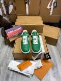 路易威登Louis Vuitton x Nike Air Force 1联名款 空军一号低帮休闲运动板鞋白绿