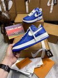 路易威登Louis Vuitton x Nike Air Force 1联名款 空军一号低帮休闲运动板鞋蓝白