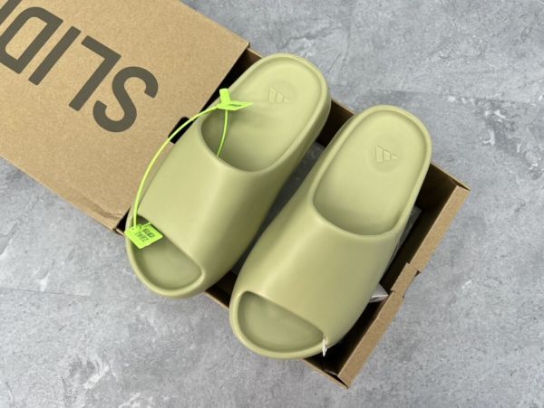 Adidas originals Yeezy Slide 休闲拖鞋 豆绿色 FX0494