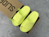 Adidas originals Yeezy Slide 休闲拖鞋 荧光绿色 GX6138
