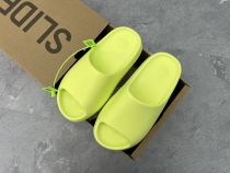 Adidas originals Yeezy Slide 休闲拖鞋 荧光绿色 GX6138