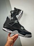 Air Jordan 4 Retro Black Canvas AJ4代中帮复古休闲运动文化篮球鞋“酷黑丹宁”DH7138-006